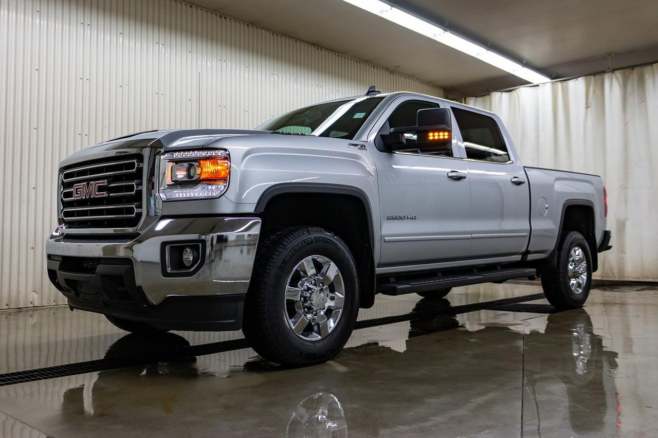 2018 GMC Sierra 2500HD 4x4 Crew Cab SLE Z71 Diesel Allison Leather Nav BCam Red Deer AB