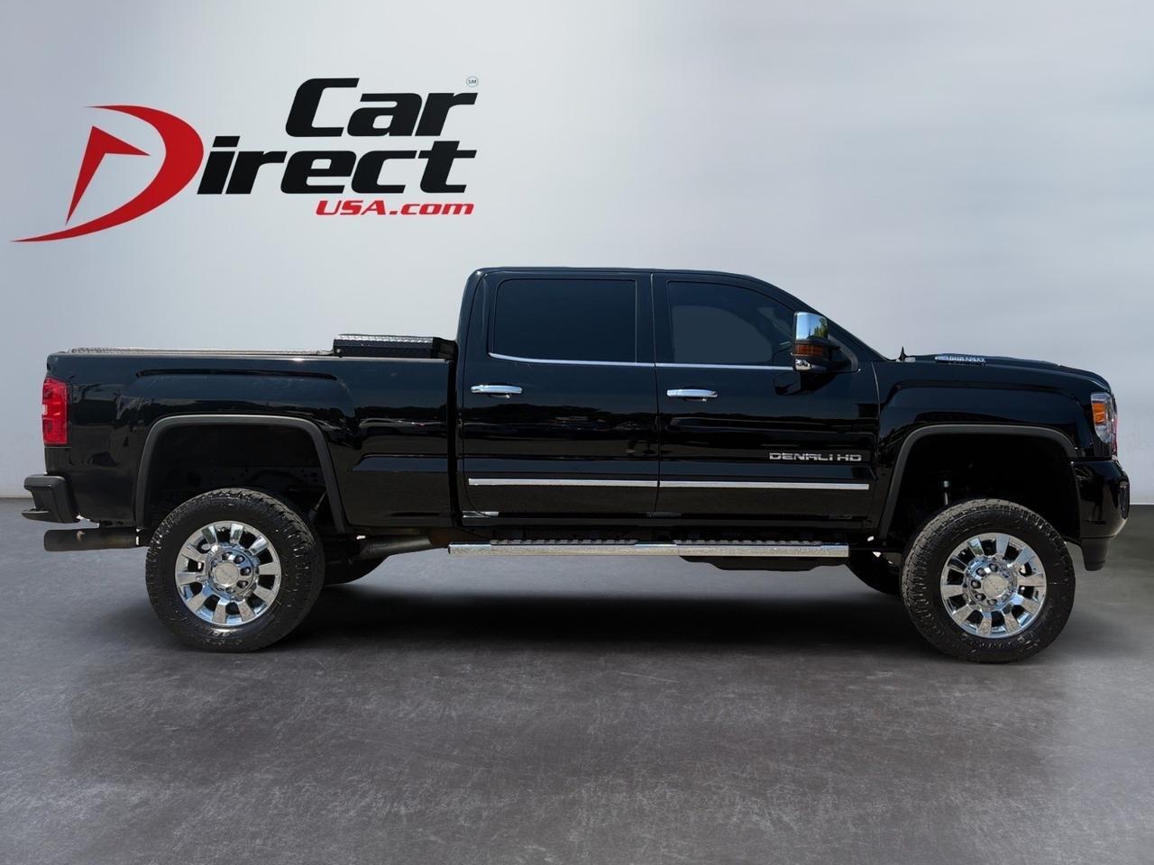 2018 GMC Sierra 2500HD Denali, TOW PACKAGE, RUNNING BOARDS, BED LINER, LIFTED, SUNROOF, HEATED & COOLING SEATS, NAVIGATION, REMOTE START, LOW MILES, CLEAN CARFAX, THIS TRUCK IS READY TO WORK!
