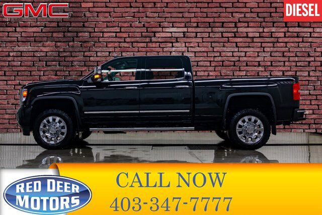 2018 GMC Sierra 3500HD 4x4 Crew Cab SLT Diesel Leather Roof Nav Red Deer AB
