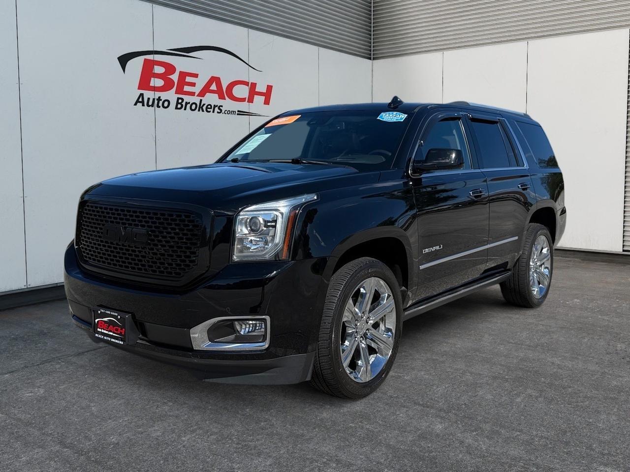2018 GMC Yukon Denali, HEATED AND VENTILATED SEATS, 2ND ROW HEATED SEATS, UNIVERSAL GARAGE DOOR OPENER, BOSE SOUND SYSTEM, POWER RUNNING BOARDS, POWER LIFTGATE, BACKUP CAMERA, SUNROOF, DVD ENTERTAINMENT, WANT A SUV THAT DOES IT ALL COME BY AND TEST DRIVE THIS YUKON Norfolk VA
