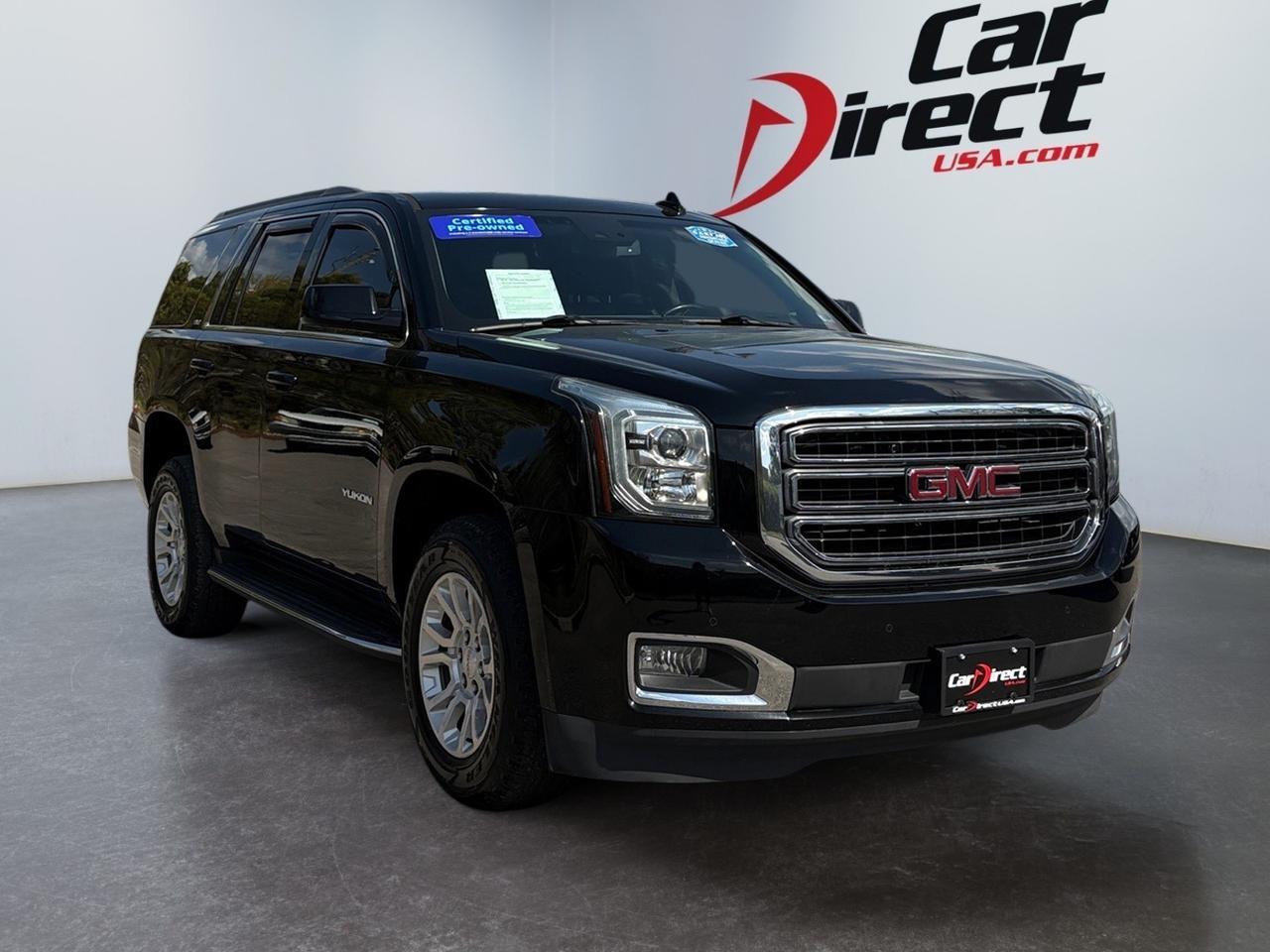 2018 GMC Yukon SLT, SUNROOF, HEADS-UP DISPLAY, BLIND SPOT ALERT, FORWARD COLLISION, POWER 3RD ROW, RUNNING BOARDS, POWER LIFTGATE, APPLE CARPLAY/ANDROID AUTO, HEATED & COOLING SEATS, LOW MILEAGE, THIS YUKON HAS IT ALL!