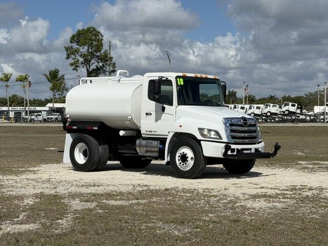 2018 Hino 338 2,000 Gal Steel Water Tank Truck