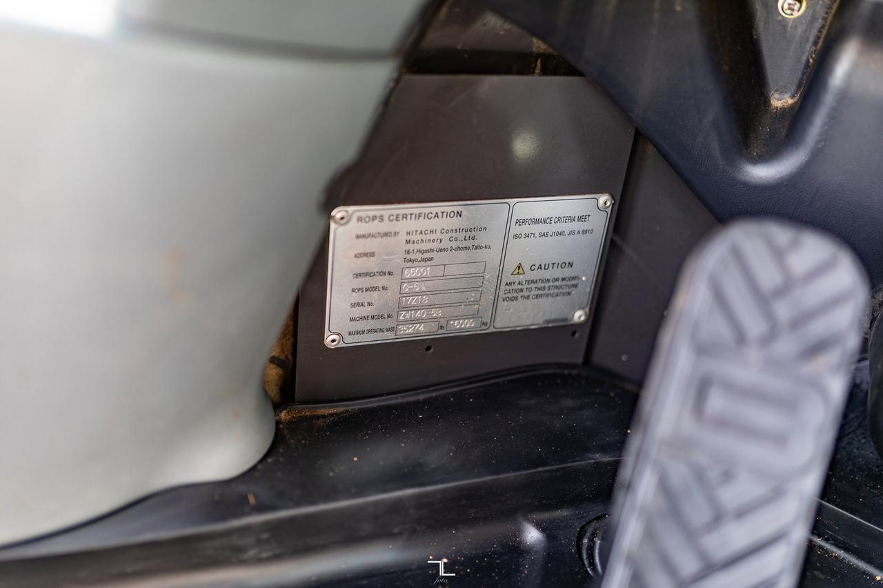 2018 Hitachi ZW 140-5B Wheel Loader Bucket Diesel Red Deer AB