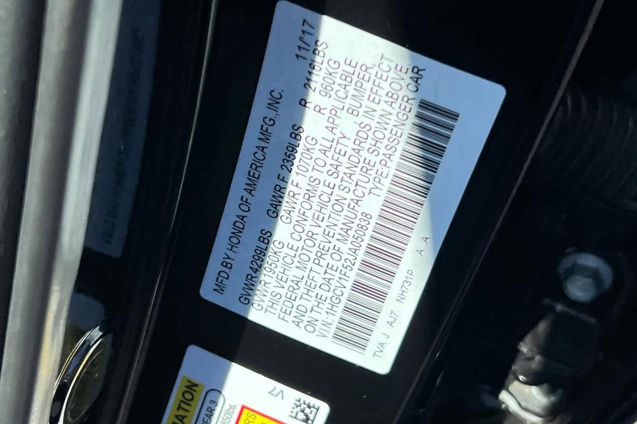 2018 Honda Accord EX-L 1.5T Roseville CA