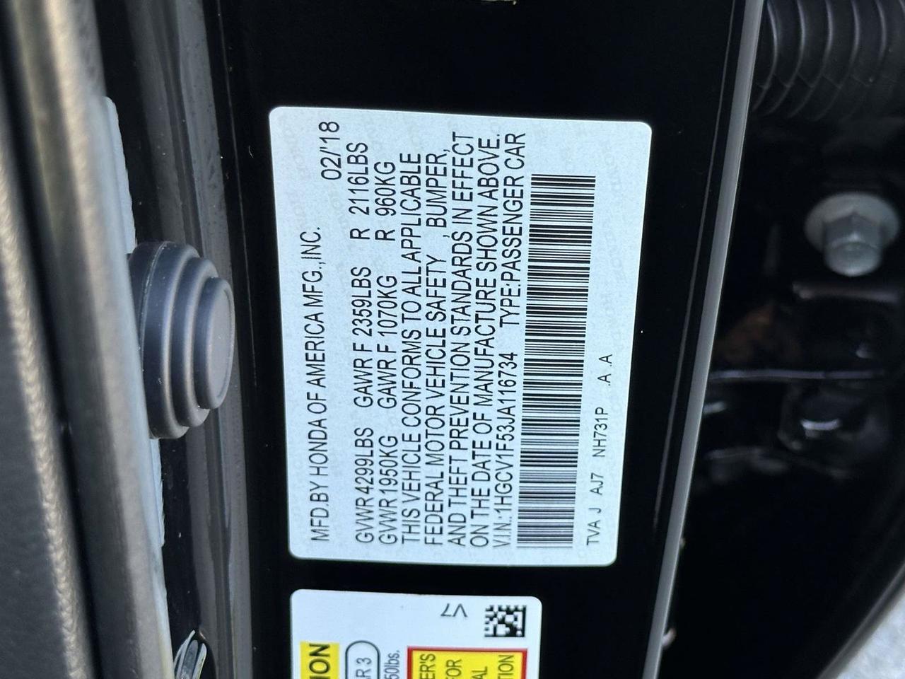 2018 Honda Accord EX-L Alexandria VA