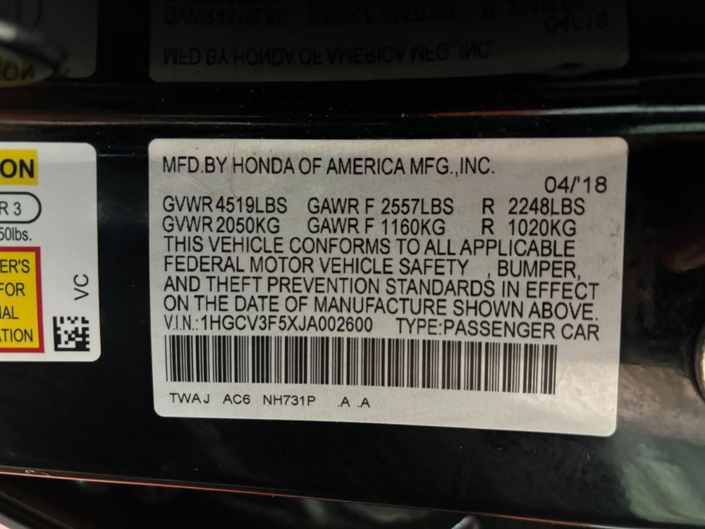 2018 Honda Accord Hybrid EX-L Franklin OH