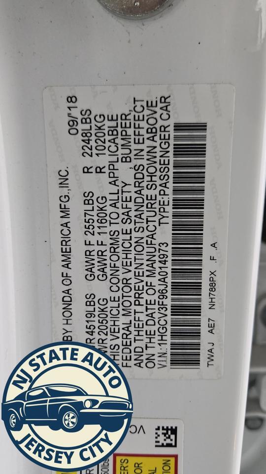 2018 Honda Accord Hybrid Touring Jersey City NJ