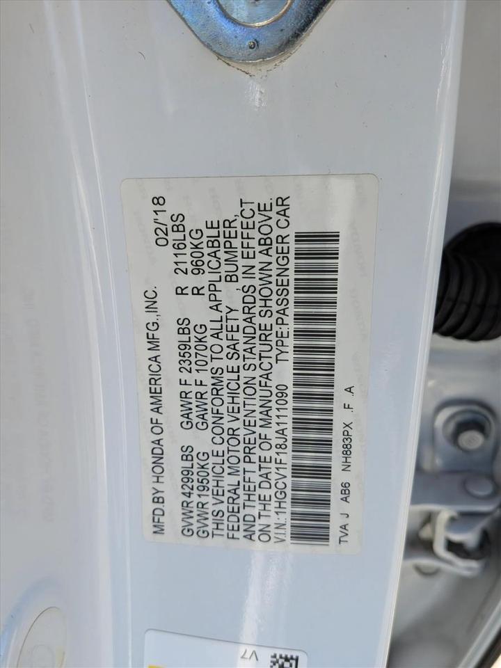 2018 Honda Accord Sedan LX 1.5T Roseville CA