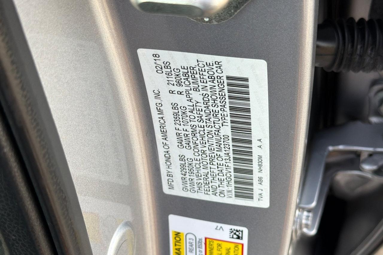 2018 Honda Accord Sedan LX 1.5T Roseville CA