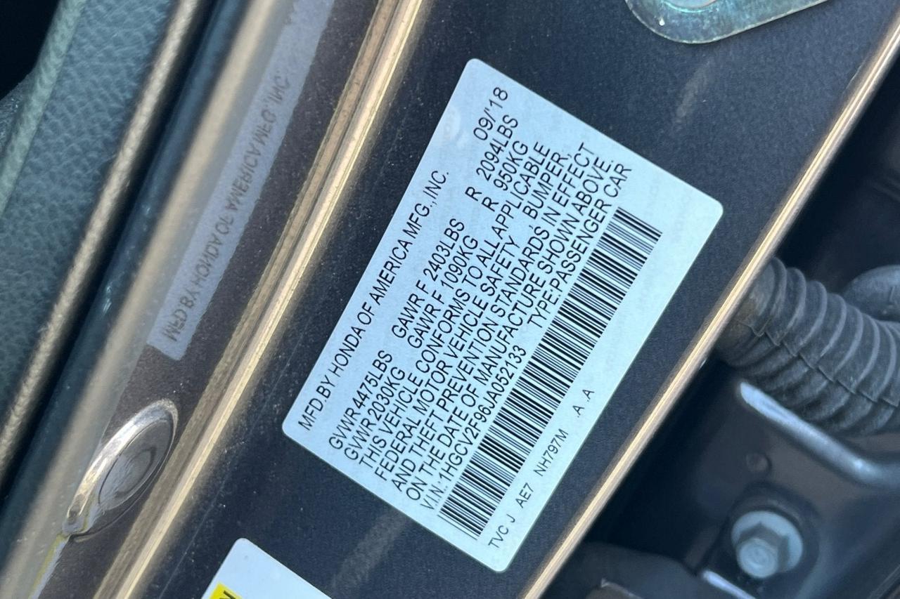 2018 Honda Accord Sedan Touring 2.0T Roseville CA