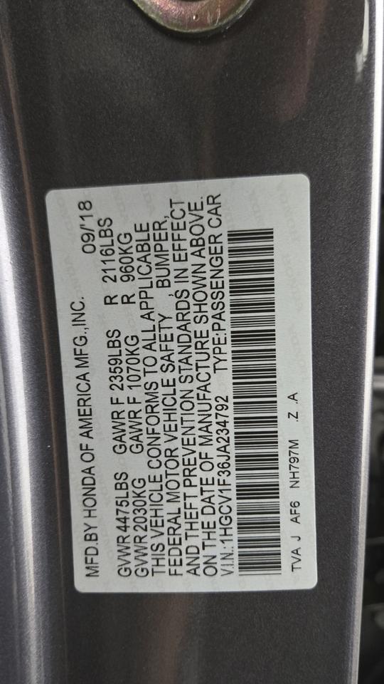 2018 Honda Accord Sport Jersey City NJ