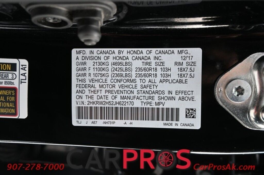 2018 Honda CR-V EX - All Wheel Drive - Power Deriver's Seat - Heated Seats - Bluetooth - Backup Camera - Remote Start - Sunroof - Blind Spot Detection - Aluminum Wheels Anchorage AK