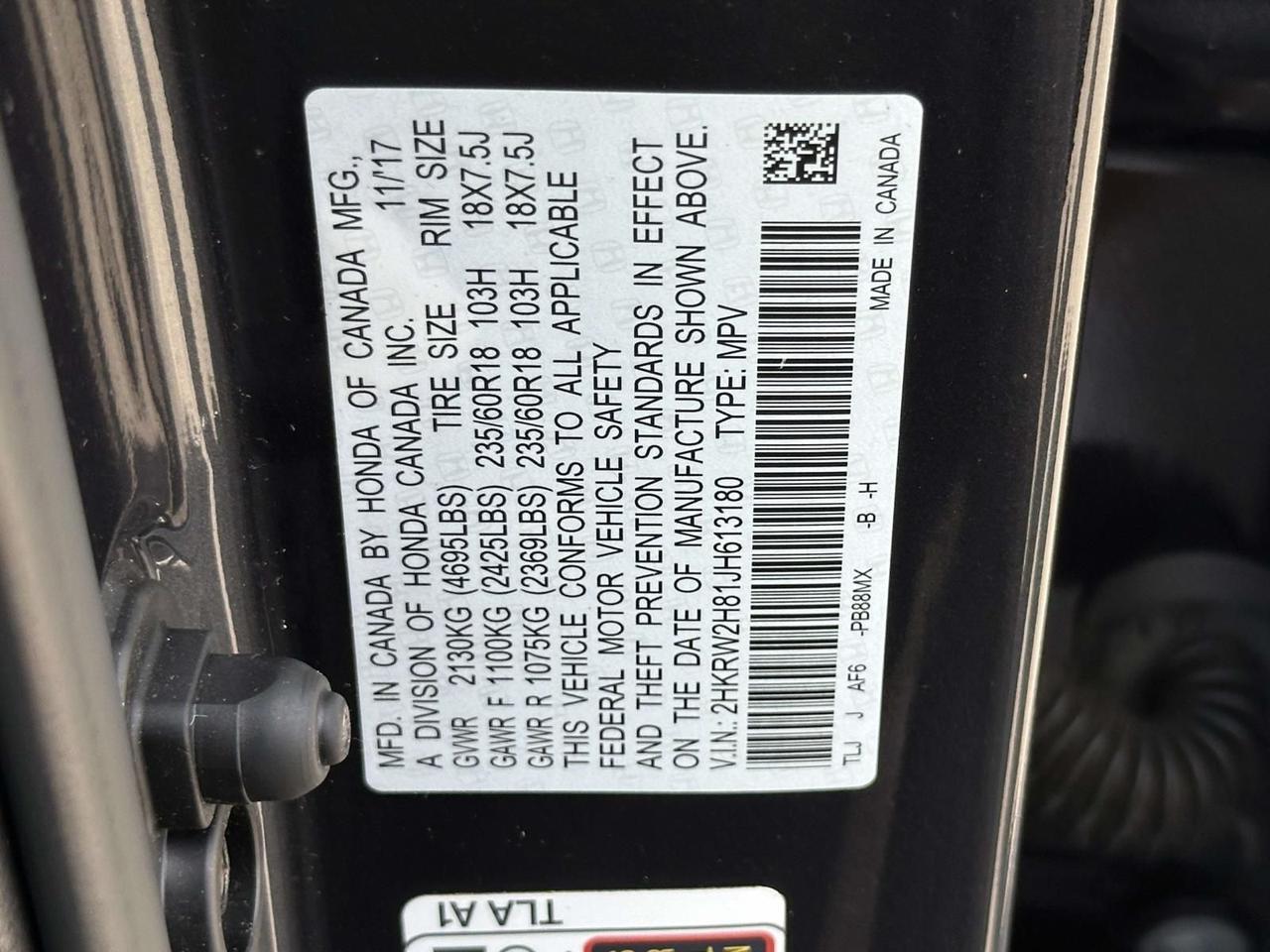 2018 Honda CR-V EX-L Alexandria VA