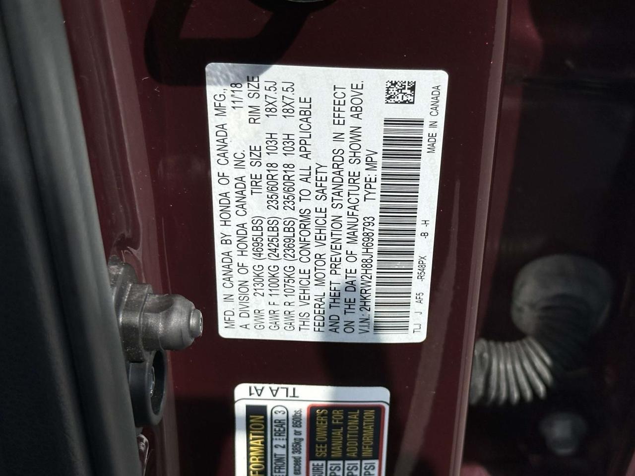 2018 Honda CR-V EX-L Alexandria VA