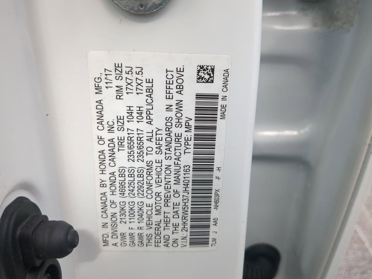 2018 Honda CR-V LX Winder GA
