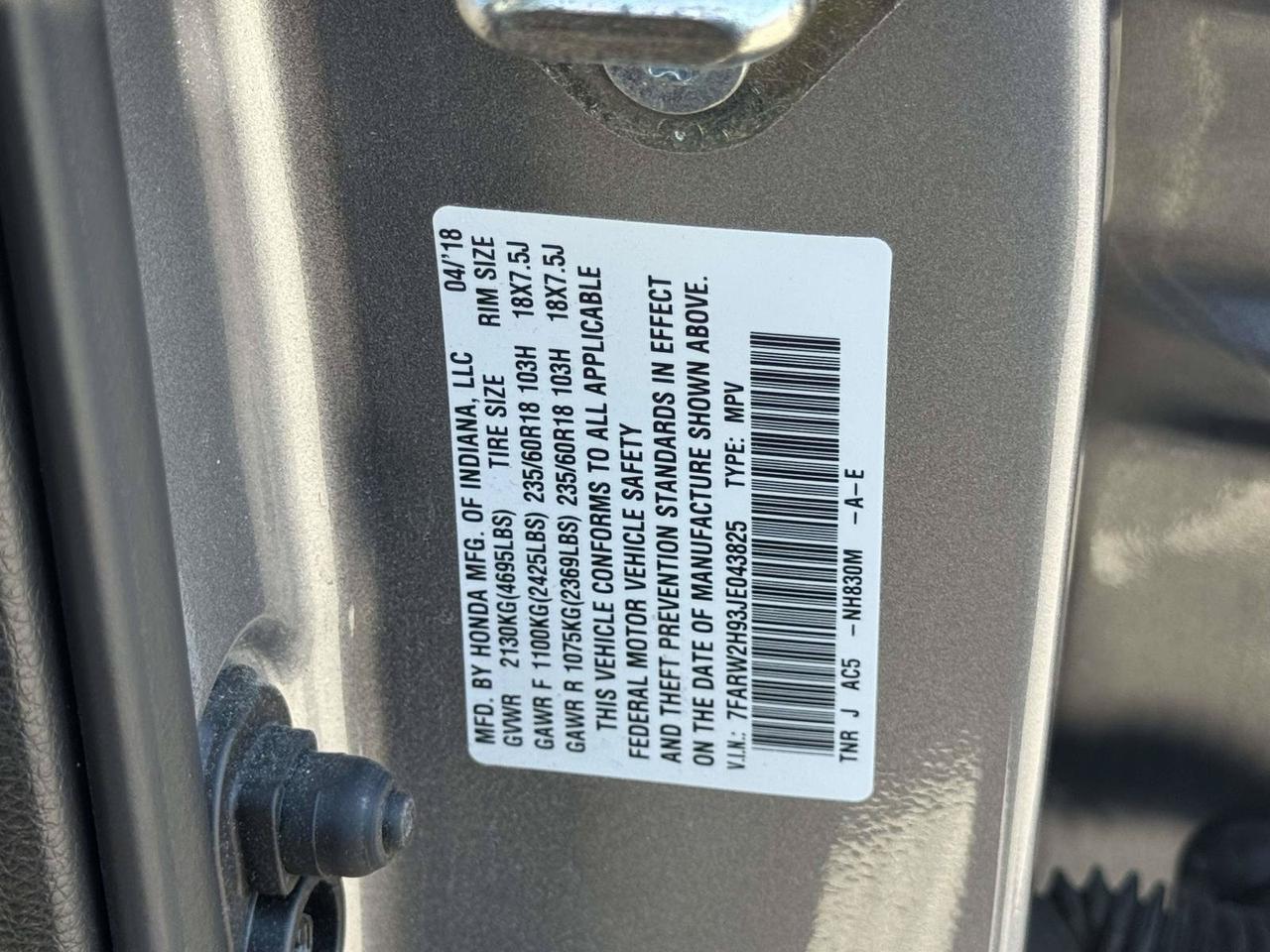 2018 Honda CR-V Touring Alexandria VA