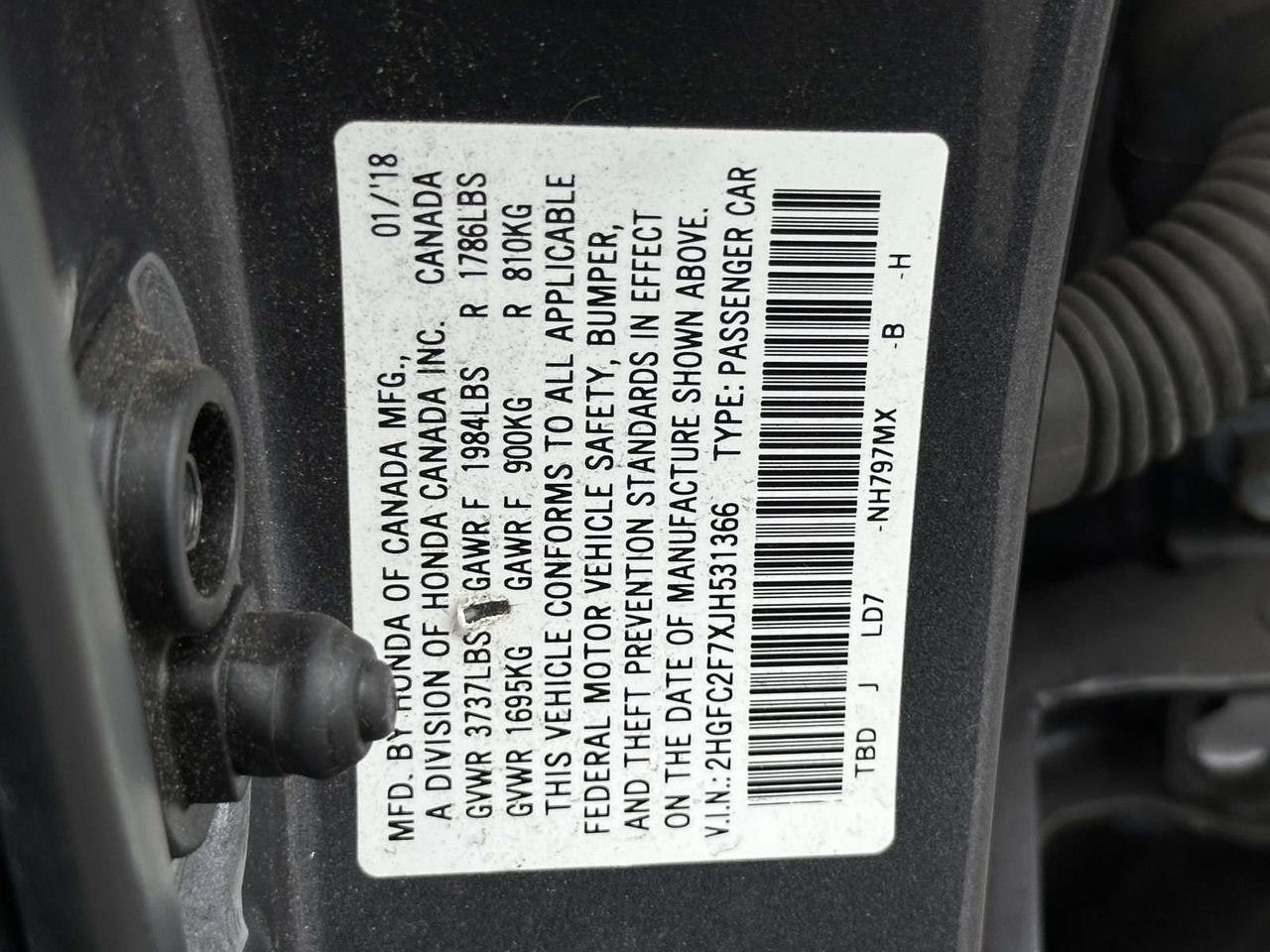 2018 Honda Civic EX Alexandria VA