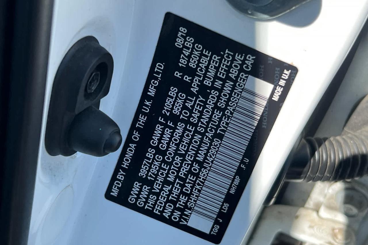 2018 Honda Civic Hatchback EX Roseville CA