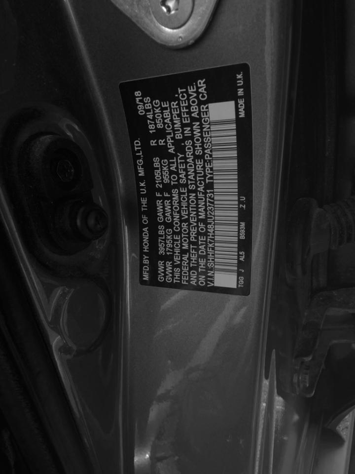 2018 Honda Civic Hatchback Sport CVT Jacksonville FL