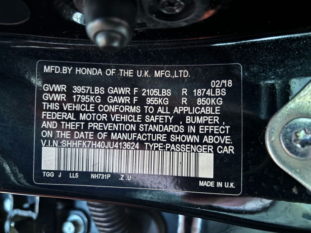 2018 Honda Civic Sport Franklin OH