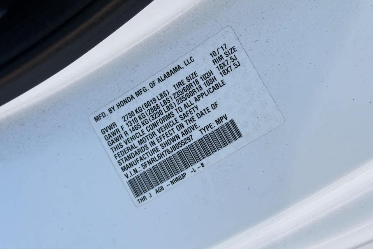 2018 Honda Odyssey Roseville CA