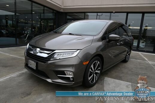 2018 Honda Odyssey Elite / AutoStart / Heated & Cooled Leather Seats / Heated Steering Wheel / Navigation / Sunroof / Adaptive Cruise / Lane Depart & Blind Spot / Apple CarPlay & Android Auto / 3rd Row / Seats 8 / Built-In Vacuum / 1-Owner Anchorage AK