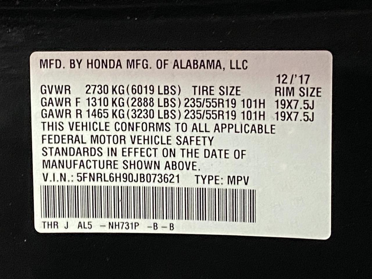 2018 Honda Odyssey Elite Richmond Hill NY