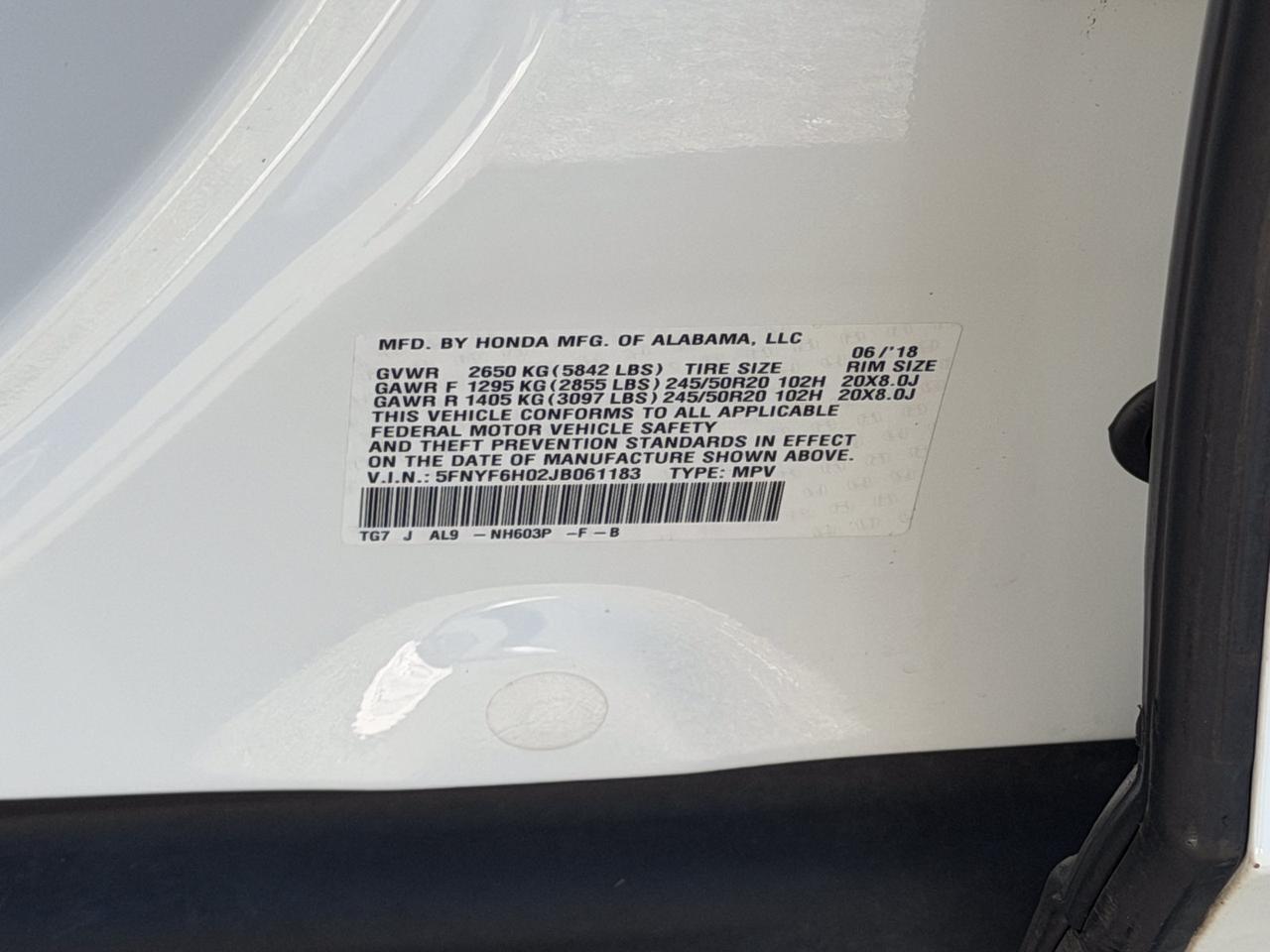 2018 Honda Pilot Elite Springfield VA