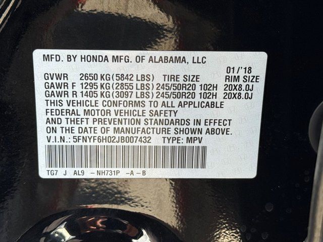 2018 Honda Pilot Elite Springfield VA