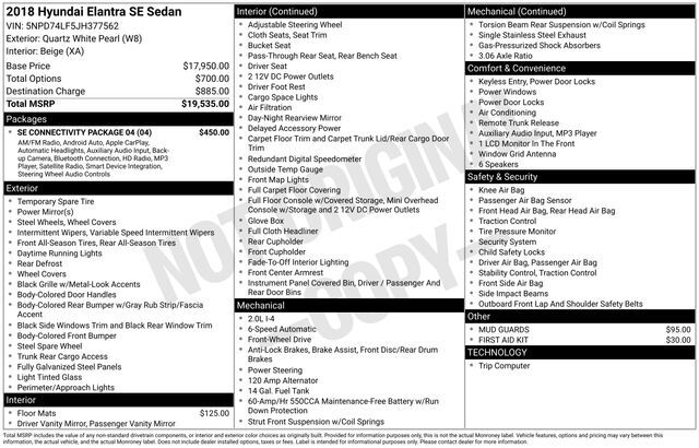 2018 Hyundai Elantra SE Raleigh NC