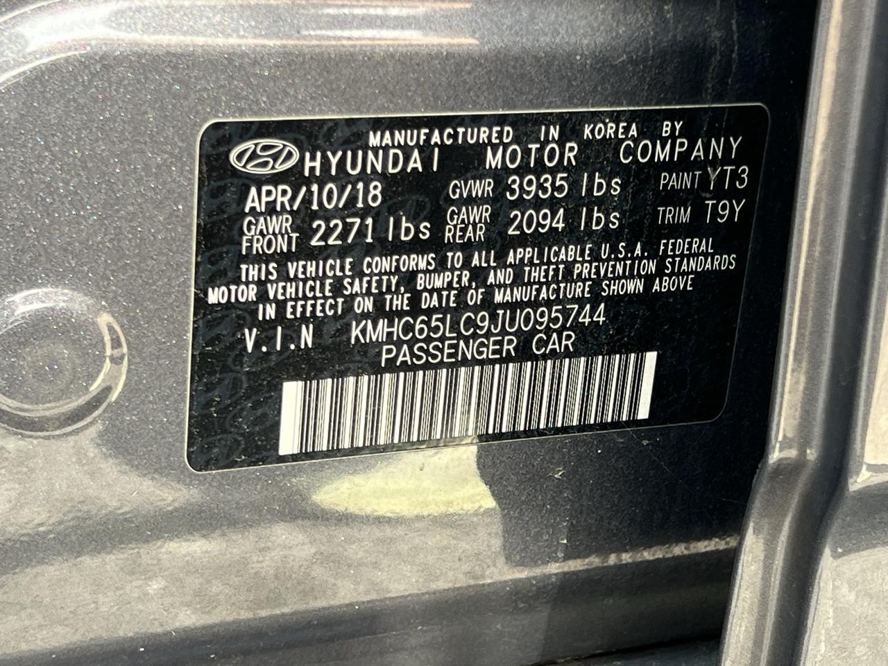 2018 Hyundai Ioniq Hybrid Blue Chantilly VA
