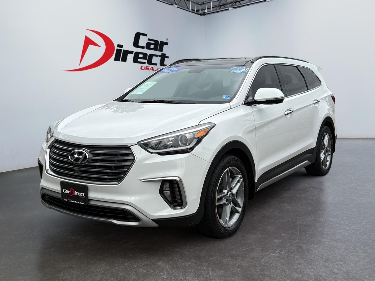 2018 Hyundai Santa Fe Limited Ultimate, POWER LIFTGATE, PANO MOONROOF, BLIND SPOT ALERT, FORWARD COLLISION ALERT, HEATED & COOLING SEATS, 3RD ROW SEATING, HEATED 2ND ROW, 360 BACKUP CAMERA, APPLE CARPLAY/ANDROID AUTO, LOW MILES, CLEAN CARFAX, THE ULTIMATE SUV!