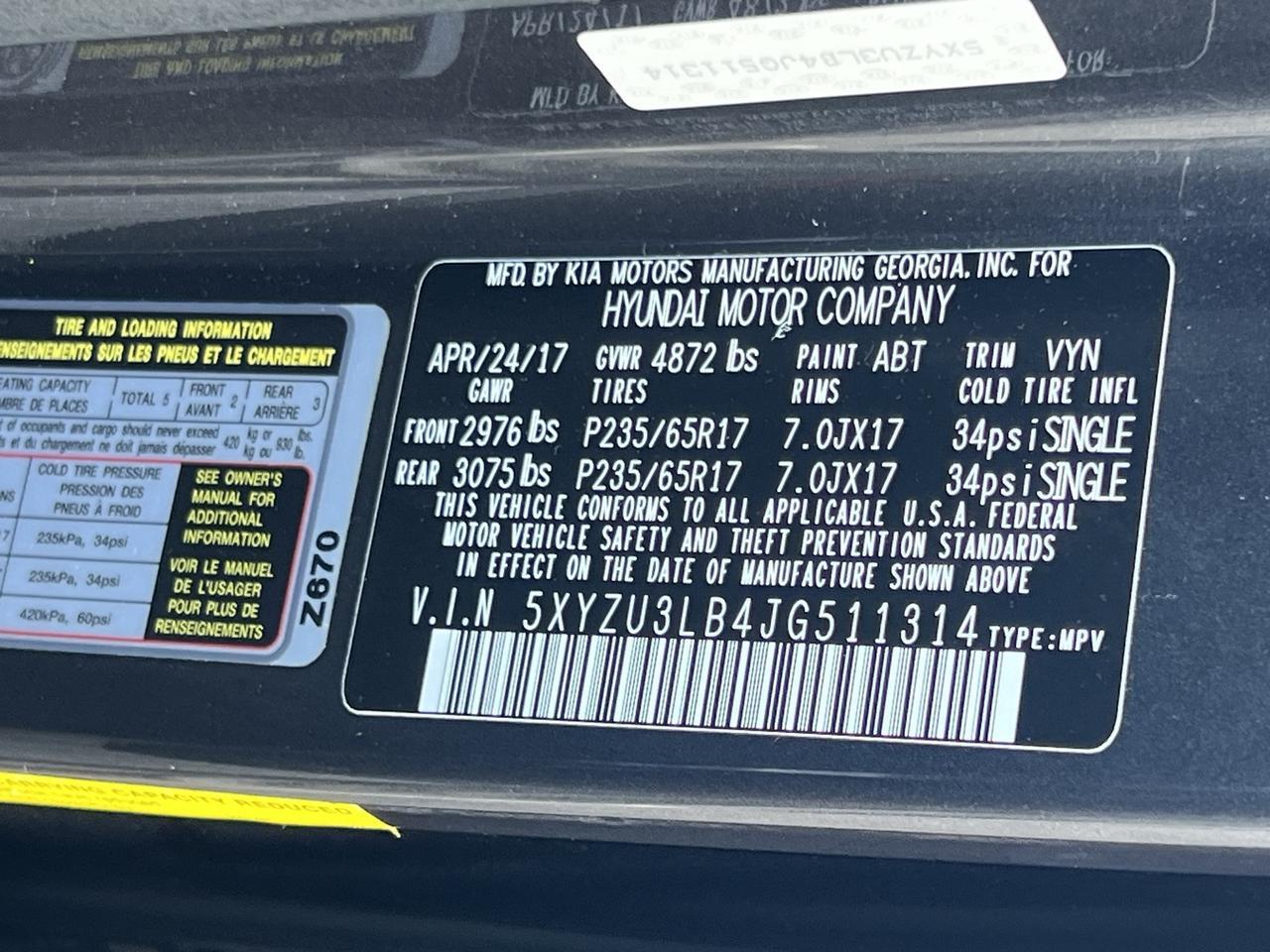 2018 Hyundai Santa Fe Sport 2.4 Base Chantilly VA