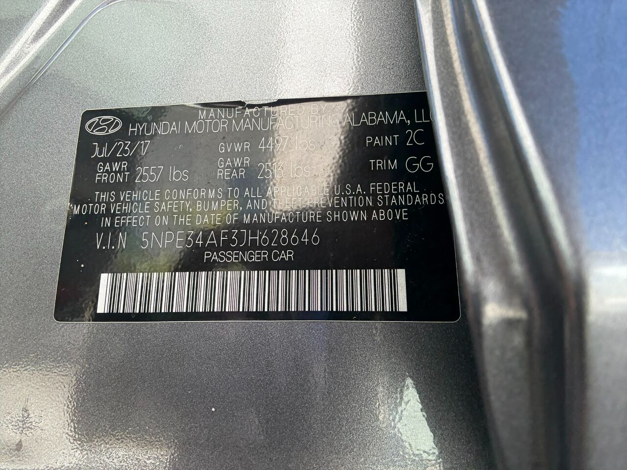 2018 Hyundai Sonata SEL 2.4L SULEV *Ltd Avail* Jacksonville FL