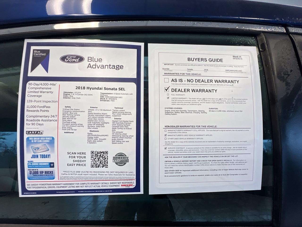 2018 Hyundai Sonata SEL Richmond VA