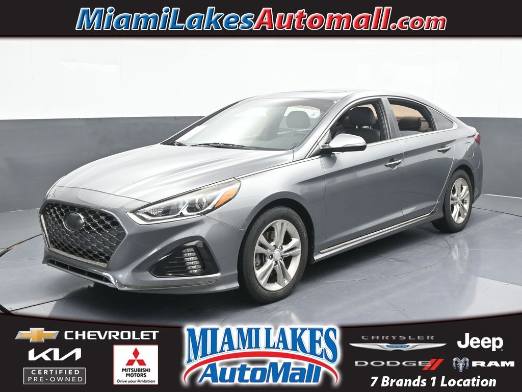 Used 2018 Hyundai Sonata Sport with VIN 5NPE34AF0JH712097 for sale in Miami Lakes, FL