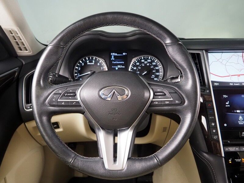 2018 INFINITI Q50 3.0t LUXE *NAVIGATION, SAFETY ALERTS, 360 VIEW CAMERAS, COLOR TOUCHSCREEN, MOONROOF, HEATED SEATS/STEERING, REMOTE START, KEYLESS ENTRY, BLUETOOTH PHONE & AUDIO Round Rock TX
