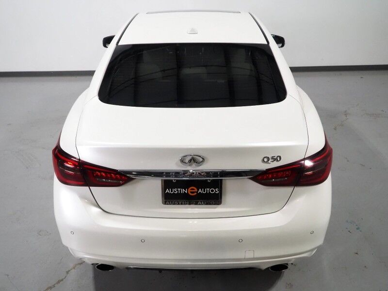 2018 INFINITI Q50 3.0t LUXE *NAVIGATION, SAFETY ALERTS, 360 VIEW CAMERAS, COLOR TOUCHSCREEN, MOONROOF, HEATED SEATS/STEERING, REMOTE START, KEYLESS ENTRY, BLUETOOTH PHONE & AUDIO Round Rock TX