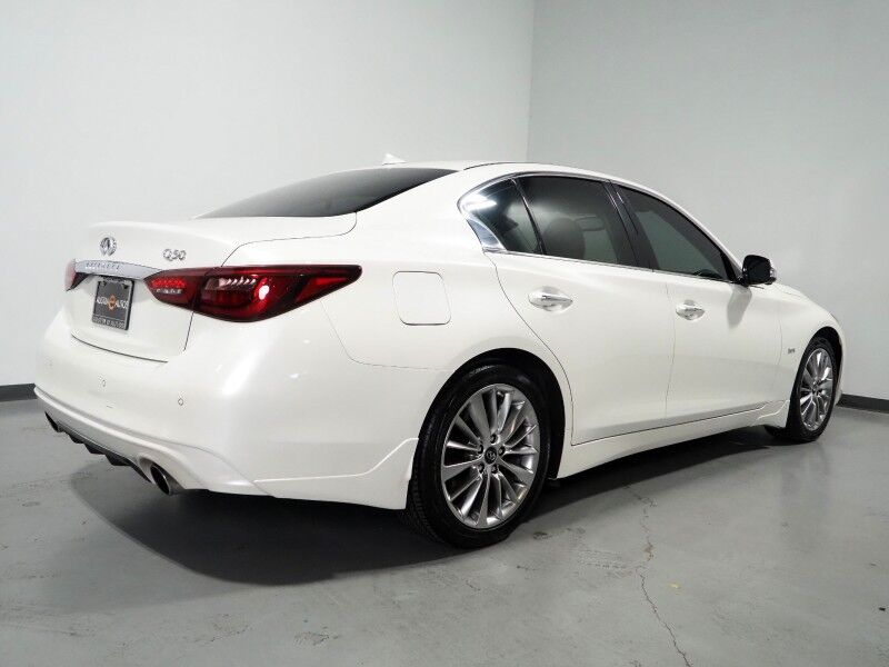 2018 INFINITI Q50 3.0t LUXE *NAVIGATION, SAFETY ALERTS, 360 VIEW CAMERAS, COLOR TOUCHSCREEN, MOONROOF, HEATED SEATS/STEERING, REMOTE START, KEYLESS ENTRY, BLUETOOTH PHONE & AUDIO Round Rock TX