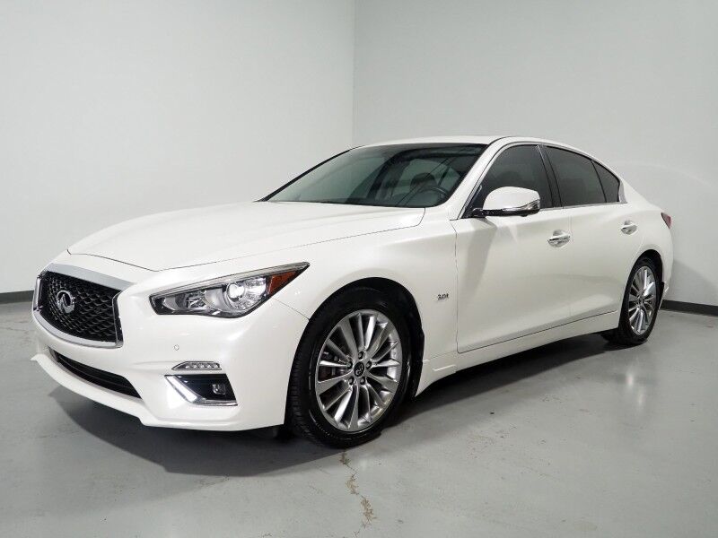 2018 INFINITI Q50 3.0t LUXE *NAVIGATION, SAFETY ALERTS, 360 VIEW CAMERAS, COLOR TOUCHSCREEN, MOONROOF, HEATED SEATS/STEERING, REMOTE START, KEYLESS ENTRY, BLUETOOTH PHONE & AUDIO Round Rock TX