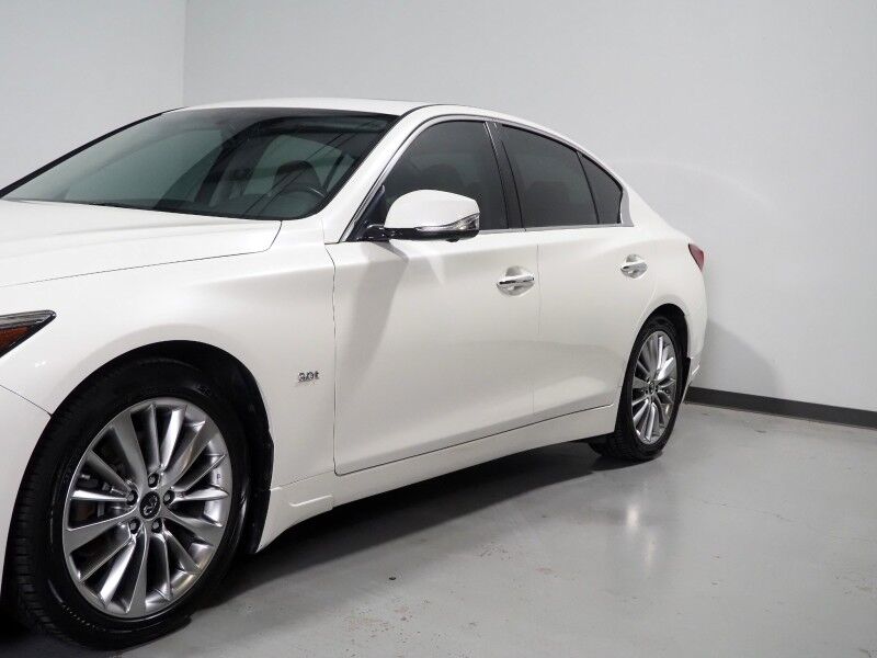 2018 INFINITI Q50 3.0t LUXE *NAVIGATION, SAFETY ALERTS, 360 VIEW CAMERAS, COLOR TOUCHSCREEN, MOONROOF, HEATED SEATS/STEERING, REMOTE START, KEYLESS ENTRY, BLUETOOTH PHONE & AUDIO Round Rock TX