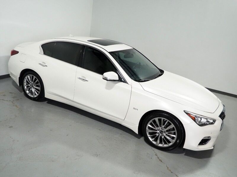 2018 INFINITI Q50 3.0t LUXE *NAVIGATION, SAFETY ALERTS, 360 VIEW CAMERAS, COLOR TOUCHSCREEN, MOONROOF, HEATED SEATS/STEERING, REMOTE START, KEYLESS ENTRY, BLUETOOTH PHONE & AUDIO Round Rock TX