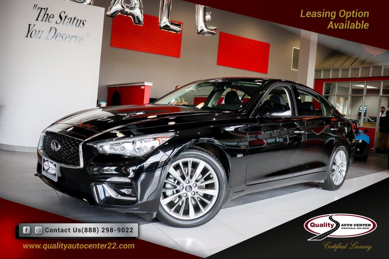 2018 INFINITI Q50 3.0t LUXE Proassist Package Back-Up Collision Intervention, Blind Spot Springfield NJ 2018 INFINITI Q50 3.0t LUXE Proassist Package Back-Up Collision Intervention, Blind Spot Springfield NJ