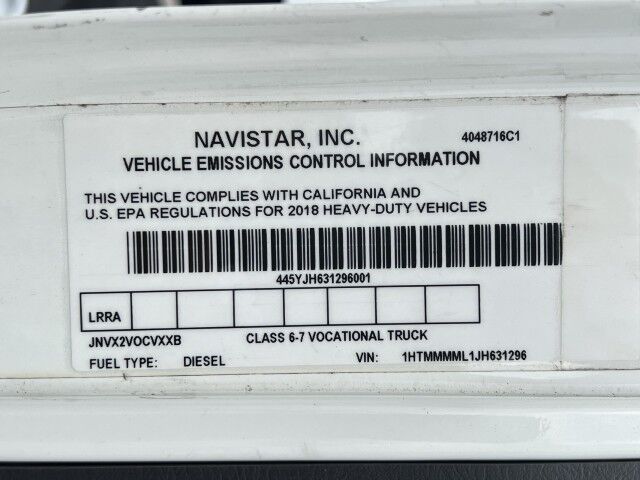 2018 International 4300 26' Dry Freight Truck with 2,500 lbs. Lift Gate Tampa FL