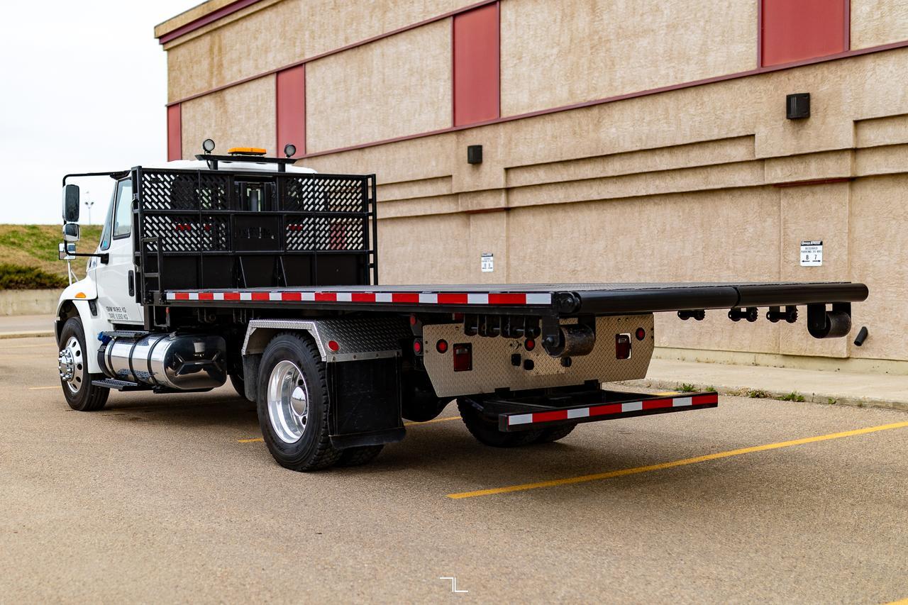 2018 International 4300 Day Cab Roll Off Tilt Flat Deck Diesel Red Deer AB