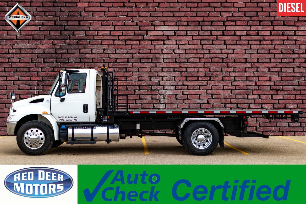 2018 International 4300 Day Cab Roll Off Tilt Flat Deck Diesel
