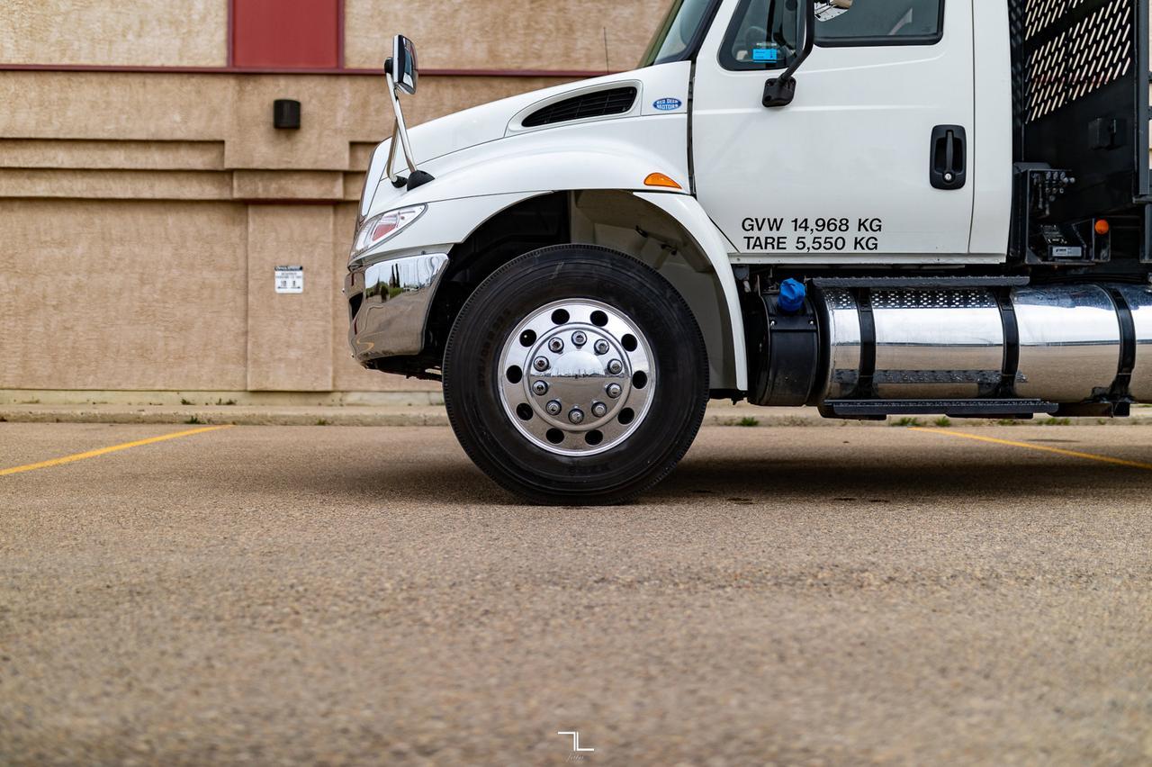 2018 International 4300 Day Cab Roll Off Tilt Flat Deck Diesel Red Deer AB