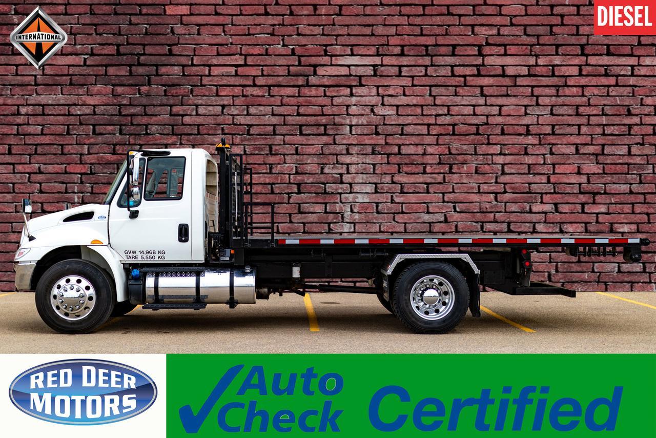 2018 International 4300 Day Cab Roll Off Tilt Flat Deck Diesel