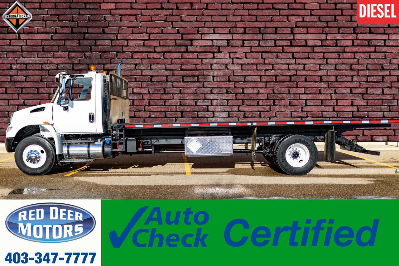 2018 International 4300 Day Cab Tilt Deck Diesel Winch