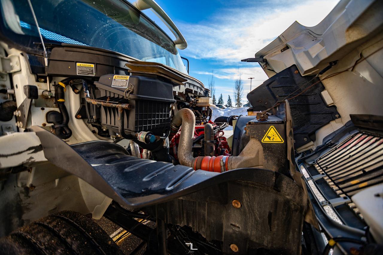 2018 International 4300 Day Cab Tilt Deck Diesel Winch Red Deer AB